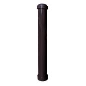 Ornamental bollard | steel tube � 108 mm | height above ground 950 mmtotal length approx. 1300 mm | removable, with triangular locking mechanismacc. with DIN 3223, self-engaging lockwith hot-dip galvanized ground socket part-no. 470.10approx. 500 mm below ground | with 1 eyelet